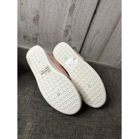 Womens Qupid Mauve Pink Satin Walk 01A Rhinestones Slip On Shoes Size 10 - Picture 6 of 6